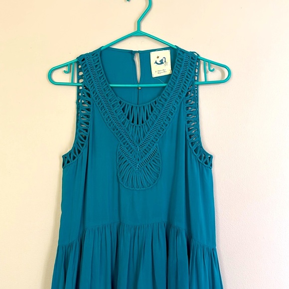 Anthropologie Mermaid Macrame Day Maxi Dress Sz small - Picture 2 of 6